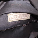 LOEWE Anagram Nappa Aire Hand Bag Leather Gold Auth 145155-17