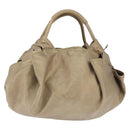 LOEWE Anagram Nappa Aire Hand Bag Leather Gold Auth 145155-13