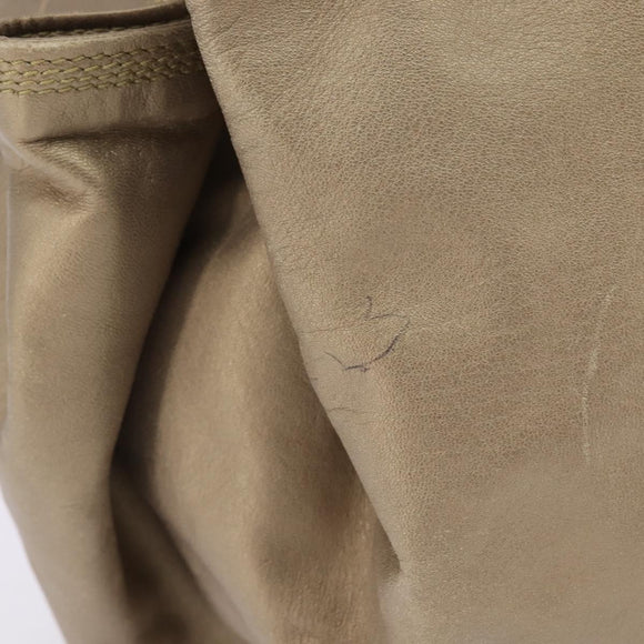 LOEWE Anagram Nappa Aire Hand Bag Leather Gold Auth 145155