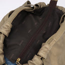 LOEWE Anagram Nappa Aire Hand Bag Leather Gold Auth 145155-7