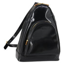 GUCCI Bamboo Body Bag Patent leather Black Gold 003 3444 0027 Auth 145161-1