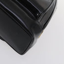 GUCCI Bamboo Body Bag Patent leather Black Gold 003 3444 0027 Auth 145161-9