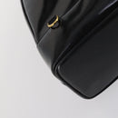 GUCCI Bamboo Body Bag Patent leather Black Gold 003 3444 0027 Auth 145161-16