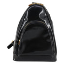 GUCCI Bamboo Body Bag Patent leather Black Gold 003 3444 0027 Auth 145161-13