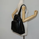 GUCCI Bamboo Body Bag Patent leather Black Gold 003 3444 0027 Auth 145161-20