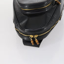 GUCCI Bamboo Body Bag Patent leather Black Gold 003 3444 0027 Auth 145161-6