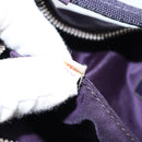 PRADA Hand Bag Nylon Purple Silver Auth 145166-11