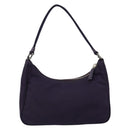 PRADA Hand Bag Nylon Purple Silver Auth 145166-2