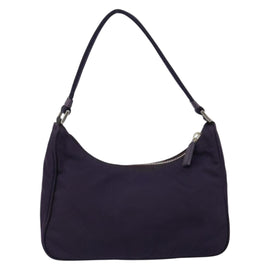 PRADA Hand Bag Nylon Purple Silver Auth 145166 - 0