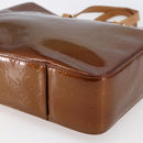 LOUIS VUITTON Monogram Vernis Columbus Tote Bag Bronze M91134 LV Auth 145167-14