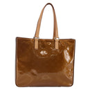 LOUIS VUITTON Monogram Vernis Columbus Tote Bag Bronze M91134 LV Auth 145167-1