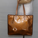LOUIS VUITTON Monogram Vernis Columbus Tote Bag Bronze M91134 LV Auth 145167-23