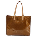 LOUIS VUITTON Monogram Vernis Columbus Tote Bag Bronze M91134 LV Auth 145167-13