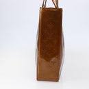 LOUIS VUITTON Monogram Vernis Columbus Tote Bag Bronze M91134 LV Auth 145167-4