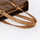 LOUIS VUITTON Monogram Vernis Columbus Tote Bag Bronze M91134 LV Auth 145167-7
