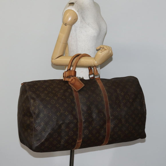 LOUIS VUITTON Monogram Keepall 60 Boston Bag M41422 LV Auth 145183