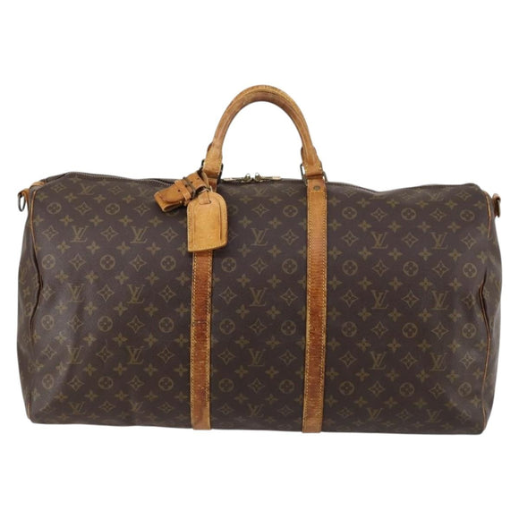 LOUIS VUITTON Monogram Keepall Bandouliere 60 Boston Bag M41412 LV Auth 145184