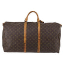 LOUIS VUITTON Monogram Keepall Bandouliere 60 Boston Bag M41412 LV Auth 145184-2