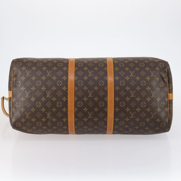 LOUIS VUITTON Monogram Keepall Bandouliere 60 Boston Bag M41412 LV Auth 145185