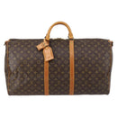 LOUIS VUITTON Monogram Keepall Bandouliere 60 Boston Bag M41412 LV Auth 145185-13