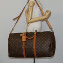 LOUIS VUITTON Monogram Keepall Bandouliere 60 Boston Bag M41412 LV Auth 145185-24