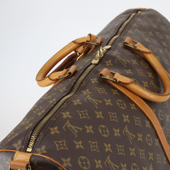 LOUIS VUITTON Monogram Keepall Bandouliere 60 Boston Bag M41412 LV Auth 145185
