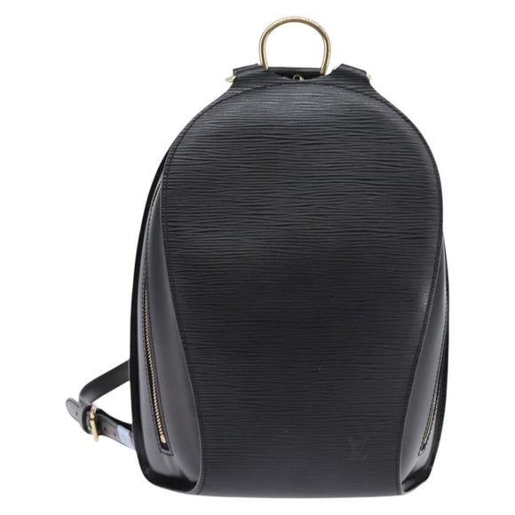 LOUIS VUITTON Epi Mabillon Rugzak Zwart M52232 LV Auth 145188