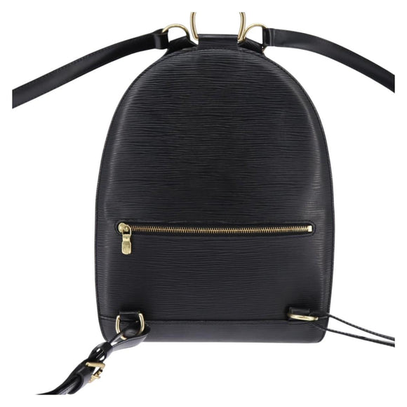 LOUIS VUITTON Epi Mabillon Rugzak Zwart M52232 LV Auth 145188
