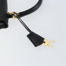 MCM Vicetos Logogram Hand Bag PVC Black Gold Auth 145191-9