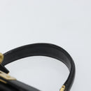 MCM Vicetos Logogram Hand Bag PVC Black Gold Auth 145191-14