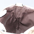 GUCCI GG Canvas Shoulder Bag Beige Silver 145857 Auth 145193-19
