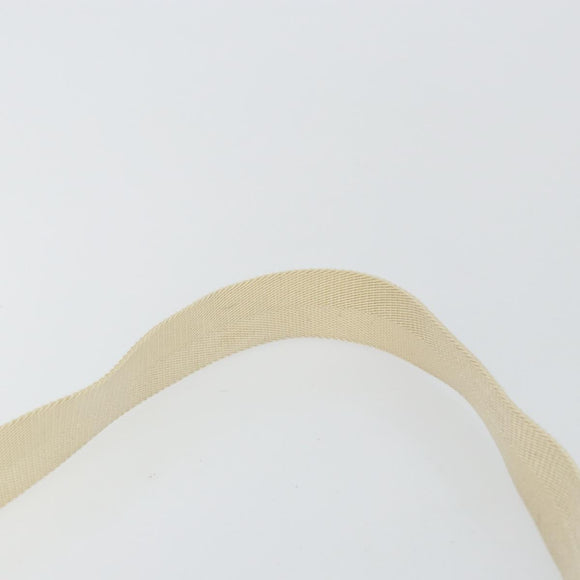 GUCCI GG Canvas Shoulder Bag Beige Silver 145857 Auth 145193