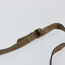 FENDI Zucchino Canvas Shoulder Bag Beige Gold Auth 145202-8