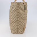 GUCCI GG Canvas Sherry Line Tote Bag Beige Gold pink 189669 Auth 145206-4