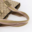 GUCCI GG Canvas Sherry Line Tote Bag Beige Gold pink 189669 Auth 145206-7