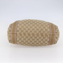 GUCCI GG Canvas Sherry Line Tote Bag Beige Gold pink 189669 Auth 145206-9