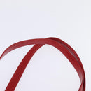 GUCCI Bamboo Shoulder Bag Leather Red Gold Auth 145209-14