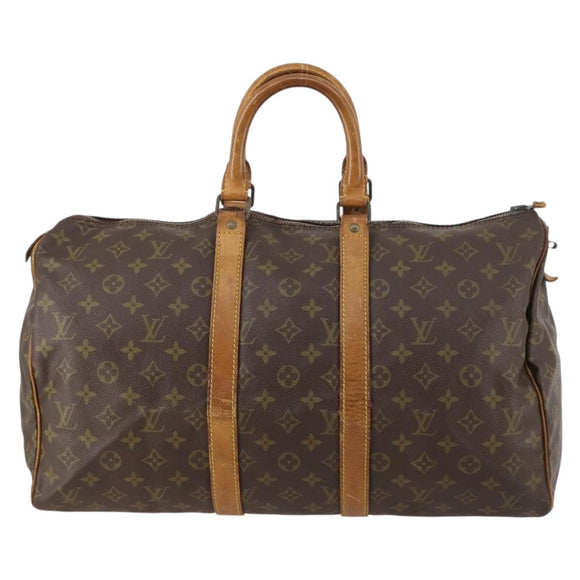 LOUIS VUITTON Monogram Keepall 45 Boston Bag M41428 LV Auth 145218
