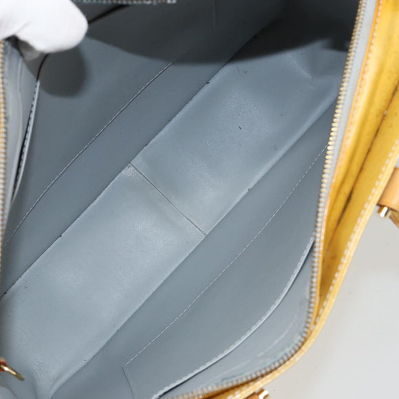 LOUIS VUITTON Monogram Vernis Columbus Tote Bag Gris M91028 LV Auth 145223