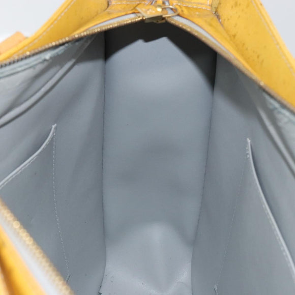 LOUIS VUITTON Monogram Vernis Columbus Tote Bag Gris M91028 LV Auth 145223