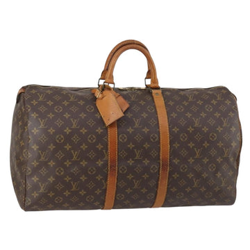 LOUIS VUITTON Monogram Keepall 55 Boston Bag M41424 LV Auth 145230
