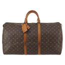 LOUIS VUITTON Monogram Keepall 55 Boston Bag M41424 LV Auth 145230-13