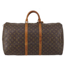 LOUIS VUITTON Monogram Keepall 55 Boston Bag M41424 LV Auth 145230-2