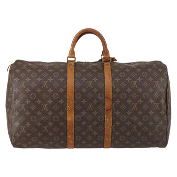 LOUIS VUITTON Monogram Keepall 55 Boston Bag M41424 LV Auth 145230 - 0