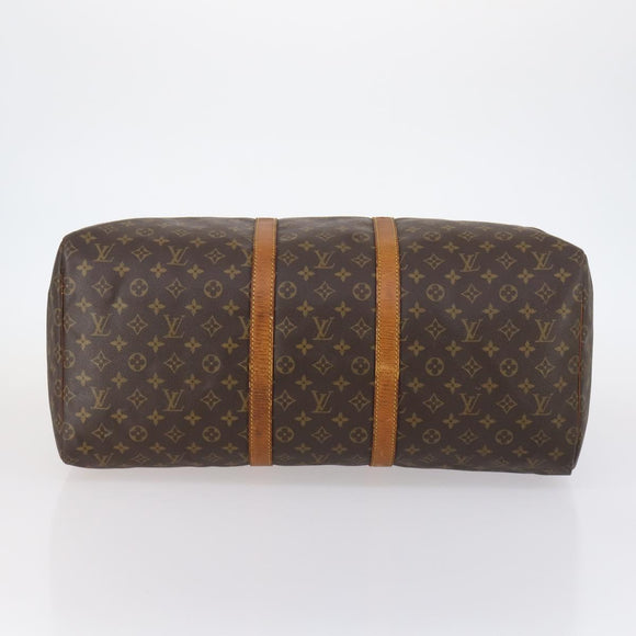 LOUIS VUITTON Monogram Keepall 55 Boston Bag M41424 LV Auth 145230
