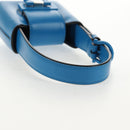 Salvatore Ferragamo Gancini Trifoglio Mini Handtas Leer Blauw Auth 145244M-8