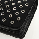 PRADA Chain Shoulder Bag Nylon Black Silver 1BD009 Auth 145246M-20