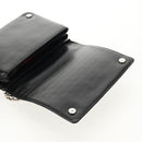 PRADA Chain Shoulder Bag Nylon Black Silver 1BD009 Auth 145246M-22