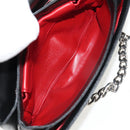 PRADA Chain Shoulder Bag Nylon Black Silver 1BD009 Auth 145246M-25