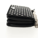 PRADA Chain Shoulder Bag Nylon Black Silver 1BD009 Auth 145246M-5